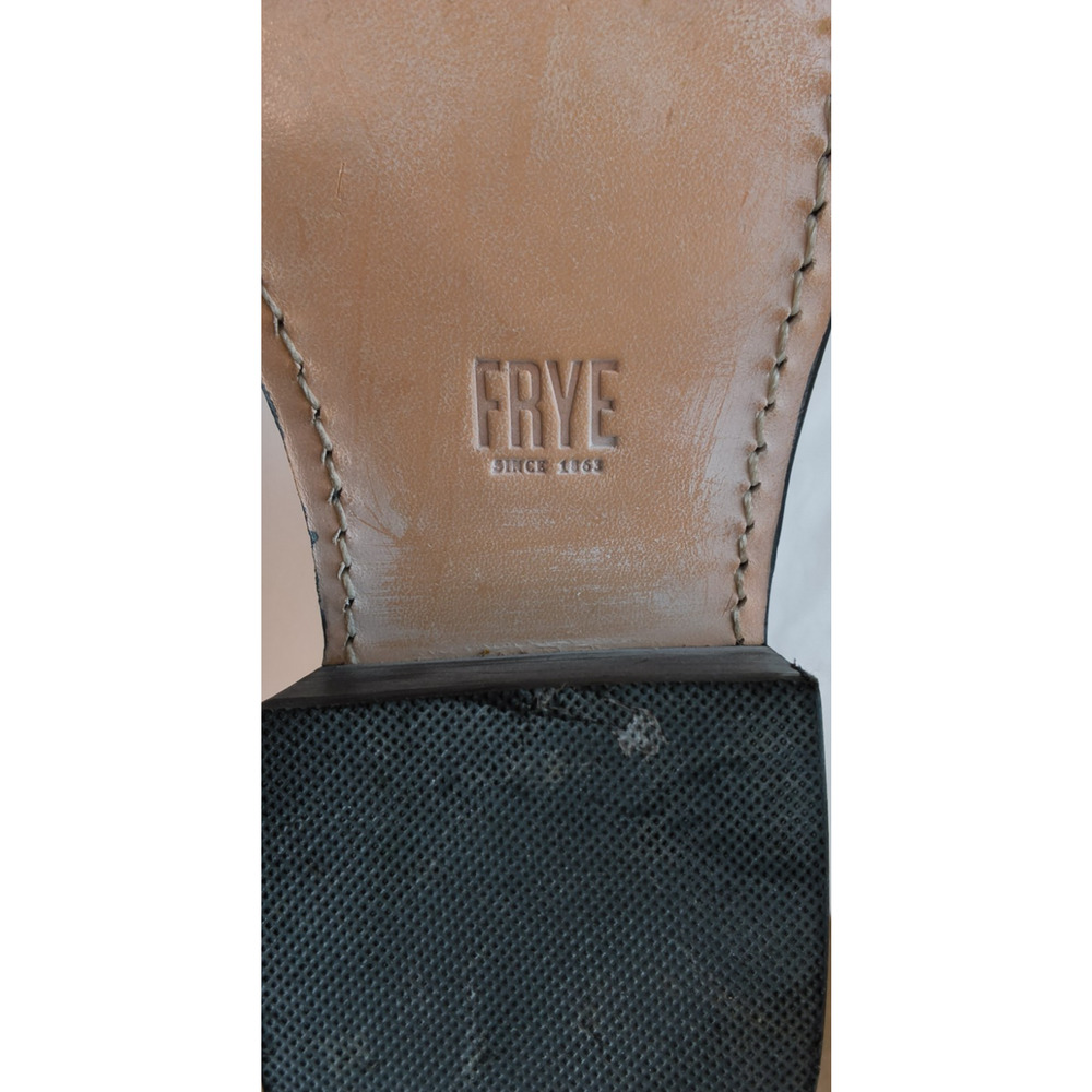 Frye Campus Deco Stud Boots Womens 10B Brown Leather Silver Stud Light Use#W5591 - Picture 9 of 16